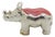 Vintage Italian Sterling Silver 925 and Enameled Rhino Miniature by Ottaviani, Rome, 1980s For Sale