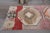 Colorful Pink Brown Red Runner Rug Vintage Turkish Oushak Wool Handmade Runner For Sale - Image 4 of 11