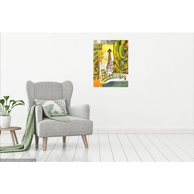 2010s Martha Holden Contemporary Painting "Eiffel Tower in Paris, France" For Sale - Image 5 of 6