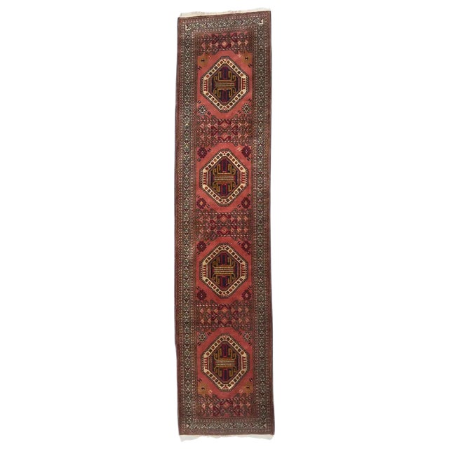 Vintage Shirvan Caucasian Azerbaijan Runner For Sale