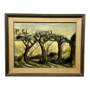 G. Nosdini Urban Landscape With Bare Trees