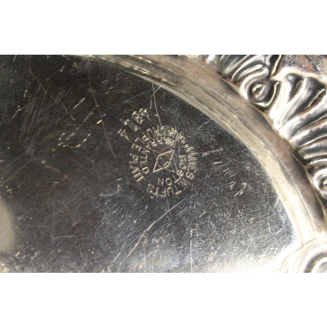 C. 1880's James W. Tuffts Boston Quadruple Plate Bread Tray Platter Dish 4314 For Sale - Image 18 of 18