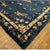 1920s Blue Floral Bird Chinese Peking Knotted Room Size Blue Wool Antique 1920s Rug For Sale - Image 5 of 9