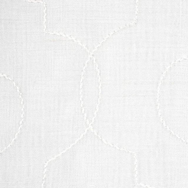 Sample - Schumacher Serafina Sheer Fabric in Ivory For Sale