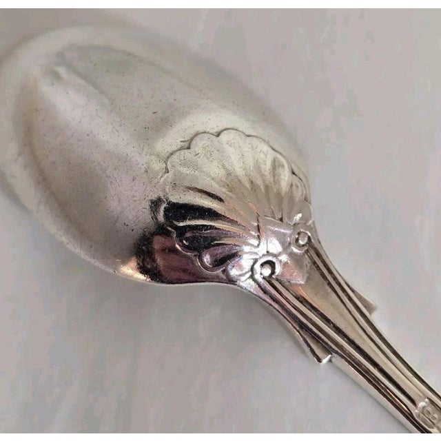 Antique Victorian English Sterling Silver Teaspoons, 1896, Set of 6 For Sale - Image 14 of 18