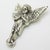 Vintage Italian Genuine Silver 800 Wall-Hanging Angel Figurine from Arezzo, 1970s For Sale - Image 4 of 11