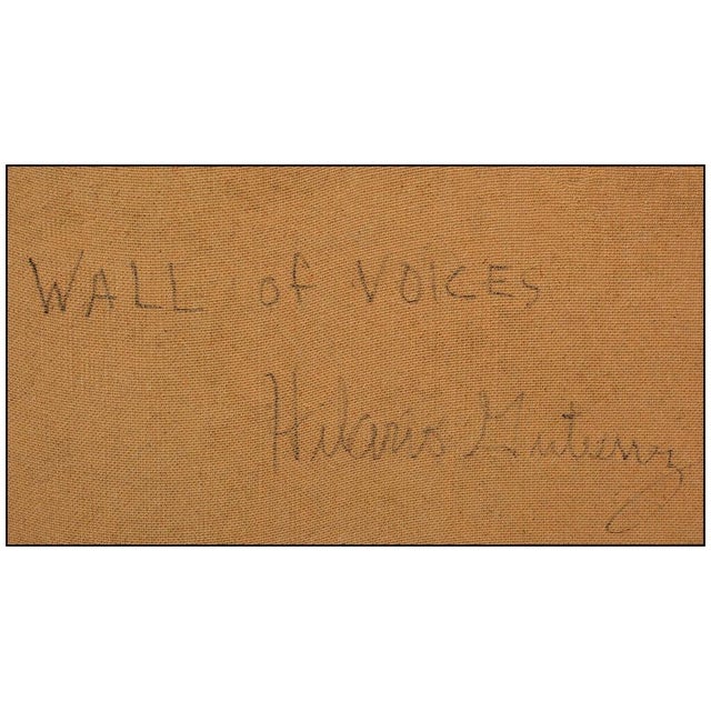 Yellow Late 20th Century Wall of Voices, Hilario Gutierrez For Sale - Image 8 of 10