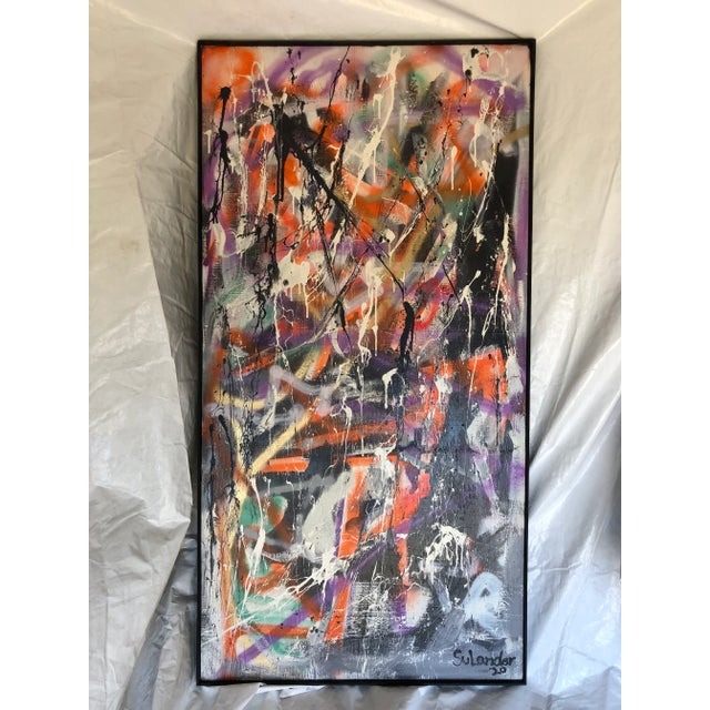 Abstract O/B Original by Erik Sulander 39x76 For Sale In New York - Image 6 of 7