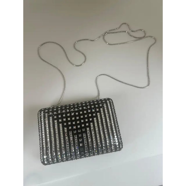 2000 - 2009 Judith Leiber Black Swarovski Crystal Minaudière Evening Clutch For Sale - Image 5 of 12