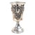 Vintage Mid 20th Century Sterling Silver Kiddush Cup With Grapes For Sale