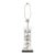 1967 Brutalist Laurel Nail & Lucite Table Lamp For Sale
