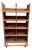 Early 20th Century Maine Shoe Factory Numbered Wood Rolling Cubbies / Industrial Shelving Cart For Sale