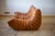 Pine Leather Togo Corner Chair with Two- and Three-Seat Sofas by Michel Ducaroy for Ligne Roset, Set of 3 For Sale - Image 3 of 9