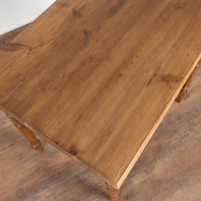 Farmhouse 19th Century Pine Side Table With Drawer, Denmark For Sale - Image 3 of 10