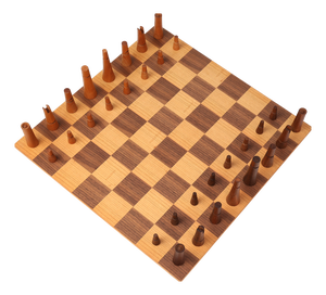 Chess Set with Box attributed to Christophe Gevers for de Coene, Belgium, 1950s, Set of 34
