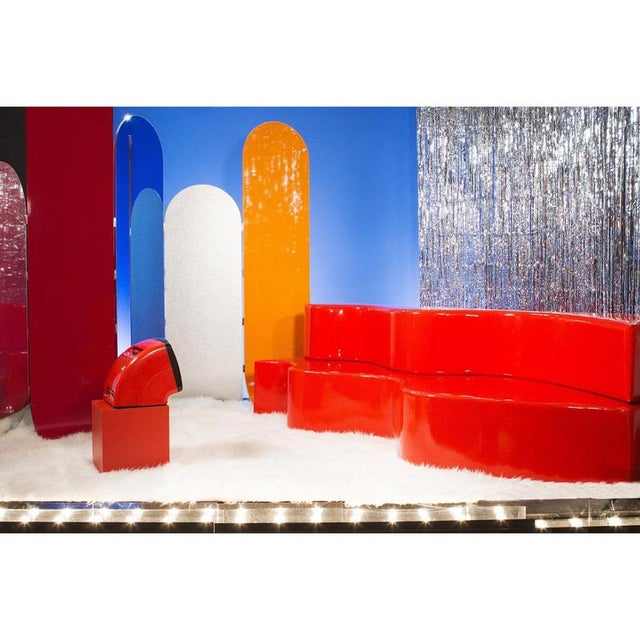 Galactica Bow Room Divider in Powder-Coated Aluminum by Altreforme For Sale - Image 6 of 8