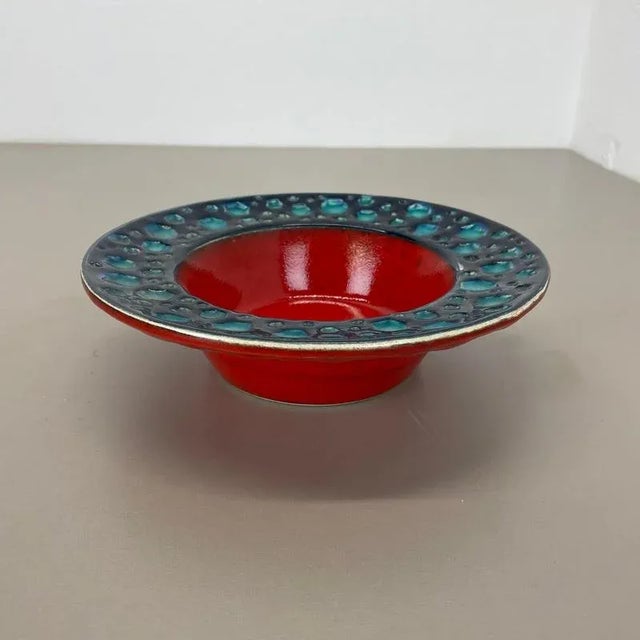 Colorful Fat Lava Dots Ceramic Bowl from Dümler and Breiden Germany, 1970s For Sale - Image 3 of 16