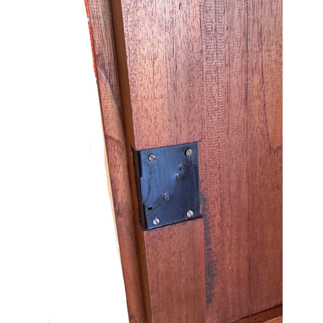 Vintage Mexican Carved Oak Credenza / Sideboard Buffet, 1980s For Sale - Image 12 of 18