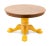 Brown Antique Stickley Style Yellow Painted Quarter-Sawn Oak Round Dining Table With Claw Feet For Sale - Image 8 of 8