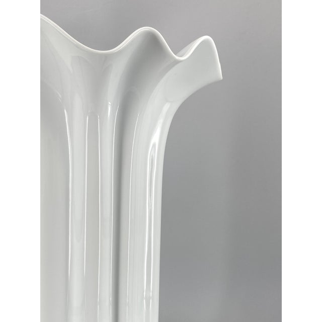 1990s Large Porcelain Floor Vase Tavola Argos by Hutschenreuther, 1990s For Sale - Image 5 of 14