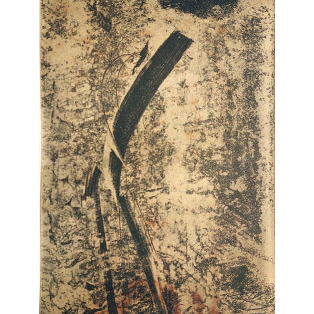 CORIAT (1961) Abstract calligraphy Original color engraving Signed in pencil Limited edition of 60 copies (the number...