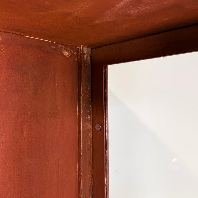 Vintage Mancave Doctors Display Case with Rust Treatment, 1966 For Sale - Image 11 of 18