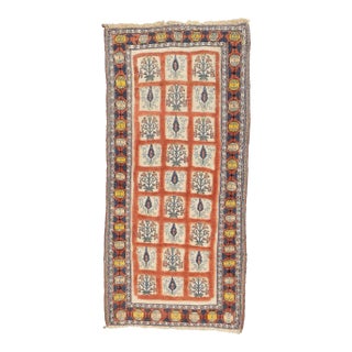 1960s Vintage Persian Gabbeh Rug 2'9'' x 5'7'' For Sale