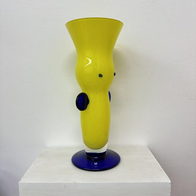 Czech Bohemia Art Glass Vase by Jiří Šuhájek, 1990s For Sale - Image 9 of 18