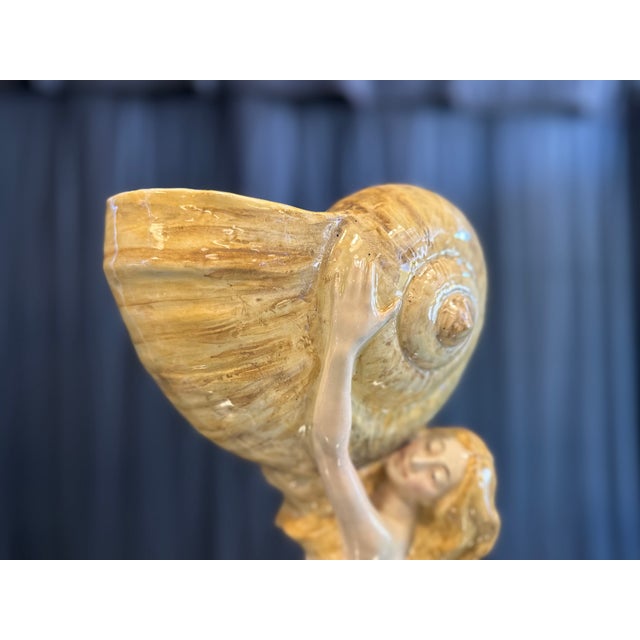 Ceramic Italian Art Nouveau Glazed Ceramic Centerpiece, 1900 For Sale - Image 7 of 18