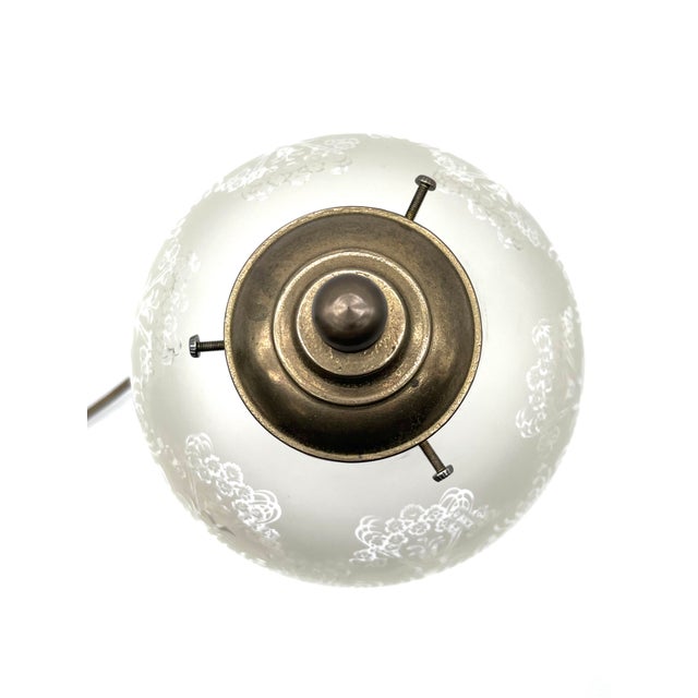 Brass Lamp with Glass Beads Shade from Hepa, 1970s For Sale - Image 13 of 18