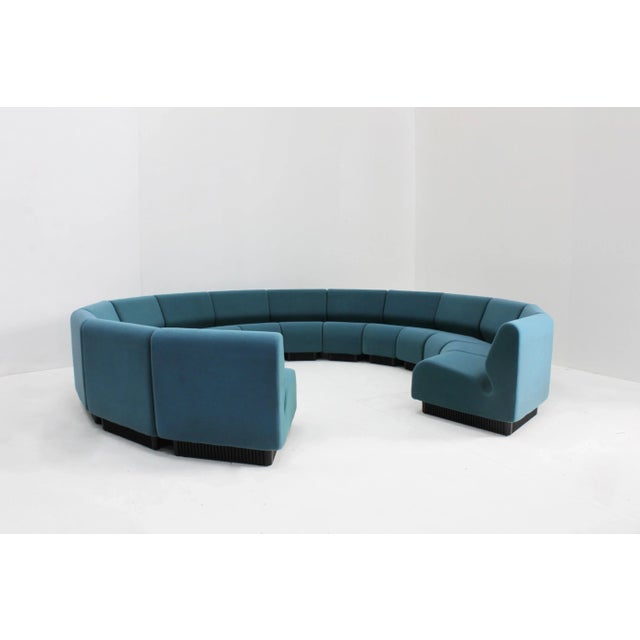 Large Vintage Round Modular Sofa by Don Chadwick for Herman Miller, 1990s, Set of 14 For Sale - Image 3 of 11