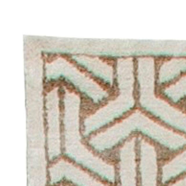 Modern “Chromosomes” Geometric Wool Runner by Doris Leslie Blau For Sale - Image 4 of 5