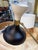 Modern Mid 20th Century Modern Stilnovo Adjustable Black/White Brass Table Lamp For Sale - Image 3 of 8
