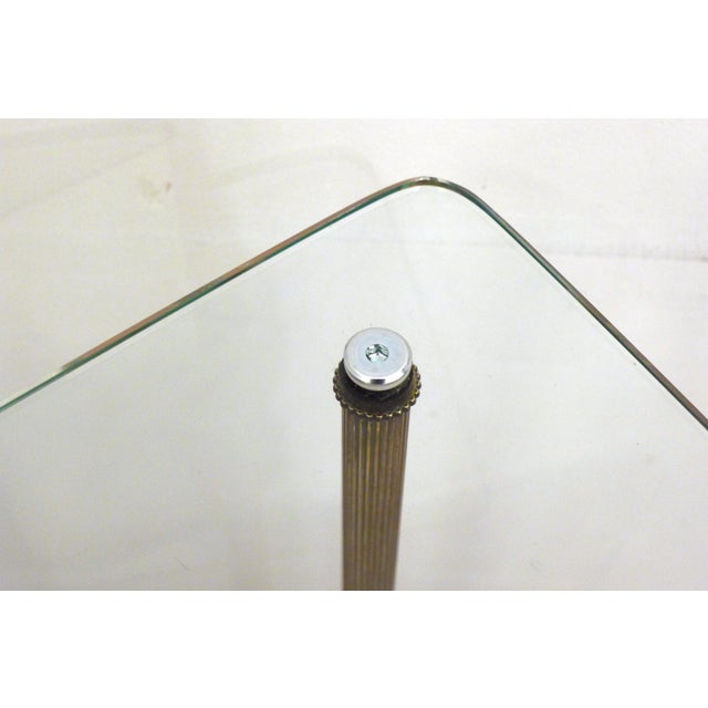 Regency Style Side Table in Glass and Marble, 1970s For Sale - Image 12 of 15