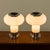 Mid-Century Modern Space Age Murano Glass Table Lamps from Guzzini, Italy, 1970s, Set of 2 For Sale - Image 3 of 9