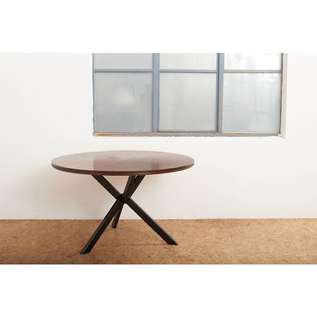 Artus Table with Wooden Tabletop by Jürg Bally, 1950 For Sale - Image 14 of 15