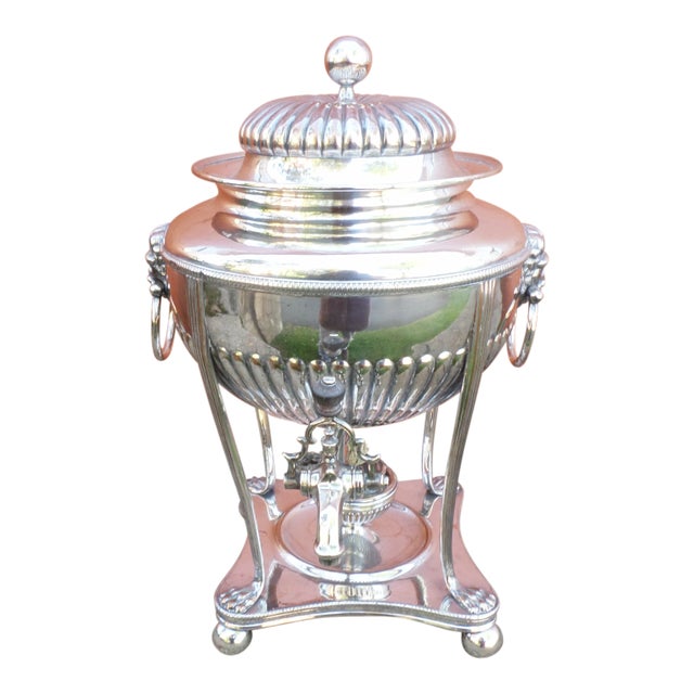 English Regency Sheffield Hot Water Urn, Circa 1820. For Sale