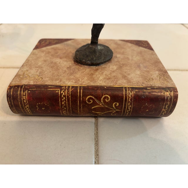 Maitland Smith Bronze of a Ballerina on a Book For Sale - Image 9 of 14