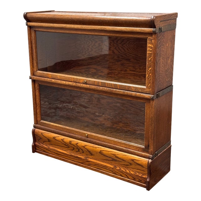 Globe-Wernicke Two Stack Barrister Bookcase, Circa 1930's For Sale