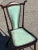 Turquoise Mahogany Side Chair For Sale - Image 3 of 7