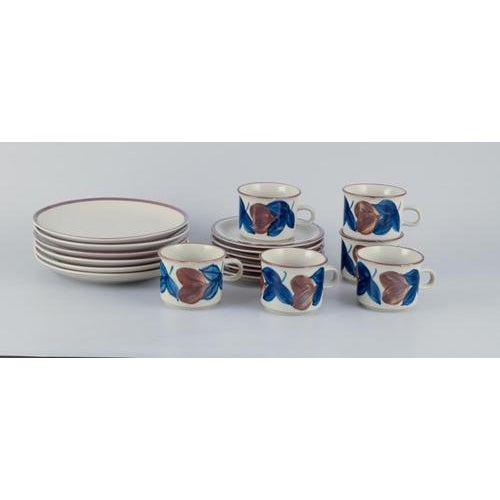 Ceramic Finnish Six-Person Coffee Set in Stoneware, 1970s, Set of 18 For Sale - Image 7 of 7