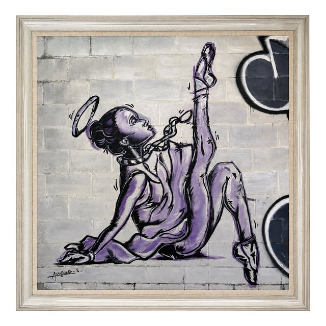 Augusto-S, Chained Dancer, 2005, Oil Painting on Canvas, Framed For Sale