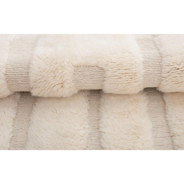 Hand-Knotted Wool Rug by Azele Studio For Sale - Image 9 of 11