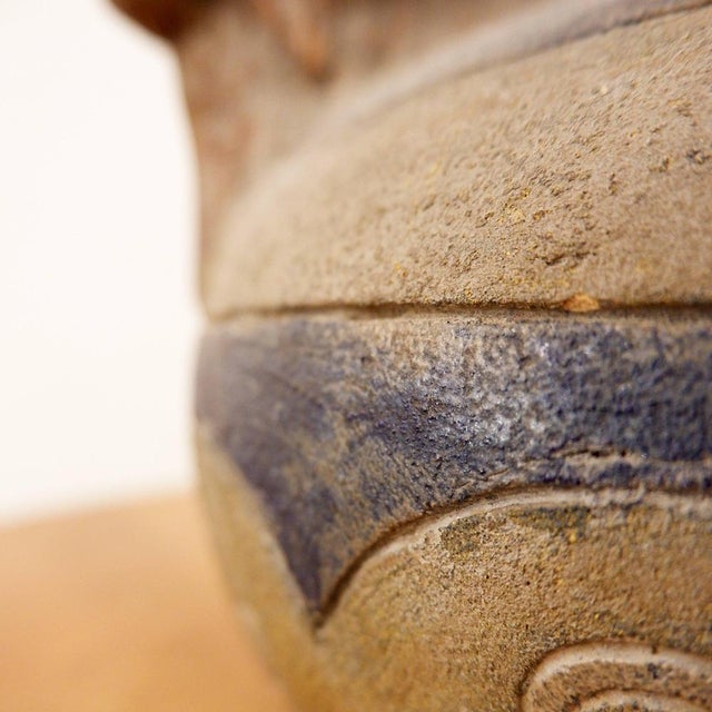 Ceramic Neolithic Devil Gargoyle Vase in Terracotta, Late 19th Century-Early 20th Century For Sale - Image 7 of 12