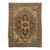 19th Century Antique Serapi Heriz Rug With Geometric Medallion in Camel For Sale