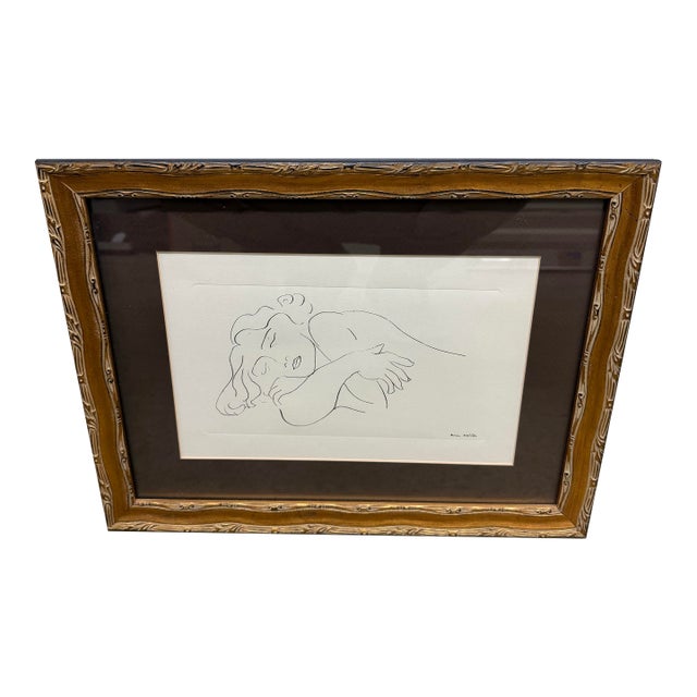 Henri Matisse Sleeping Model King & McGaw Lithograph 1995 14x18 For Sale