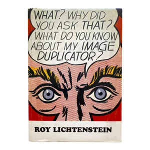 Roy Lichtenstein Vintage 1969 1st Edtn Mid Century Modern Lmtd Edtn Lithograph Print Pop Art Exhibition Book