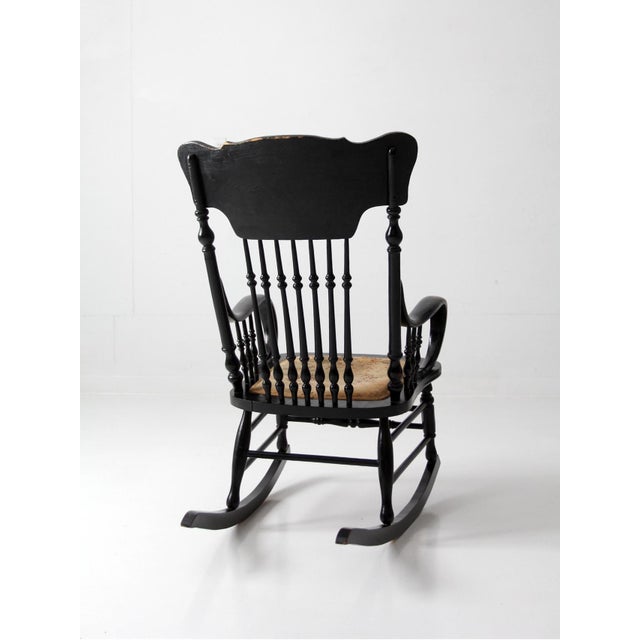 Antique Art Nouveau Rocking Chair For Sale - Image 12 of 18