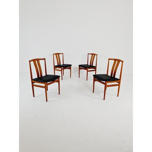 Mid-Century Danish Teak Dining Chairs by Henning Sørensen, 1960s, Set of 4 For Sale - Image 4 of 11
