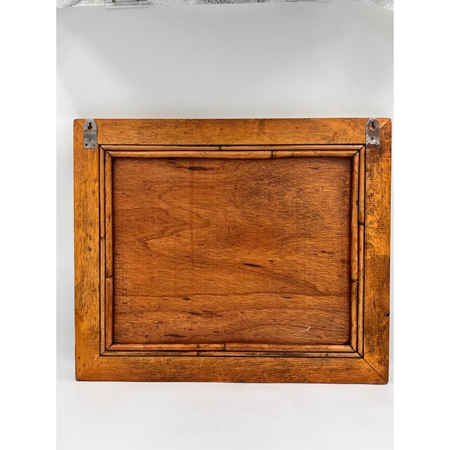 Vintage British Colonial Coastal Bamboo, Rattan, and Leather Bulletin Board For Sale - Image 10 of 12